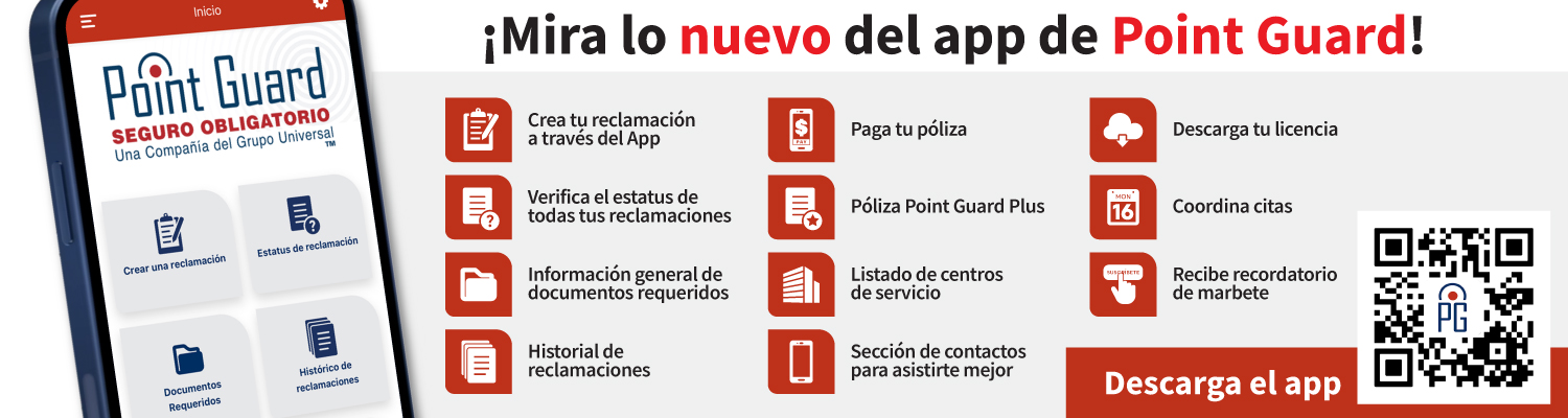 ©2026 Point Guard Insurance una compañia del Grupo Universal.